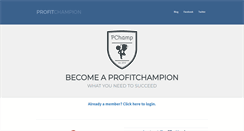 Desktop Screenshot of profitchampion.com